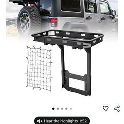 Jeep Wrangler JK spare tire rack