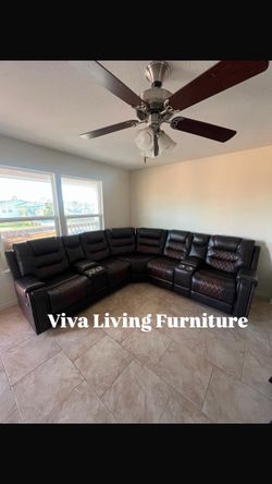 Sectional Brown Reclining 🌺✨🌺🫶🏼🔥😍🍀✨🔥🌹