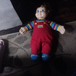 VTG My Buddy Doll 1985 Hasbro Org Outfit 22" Brown Hair Blue Eyes Shoe Playskoo 