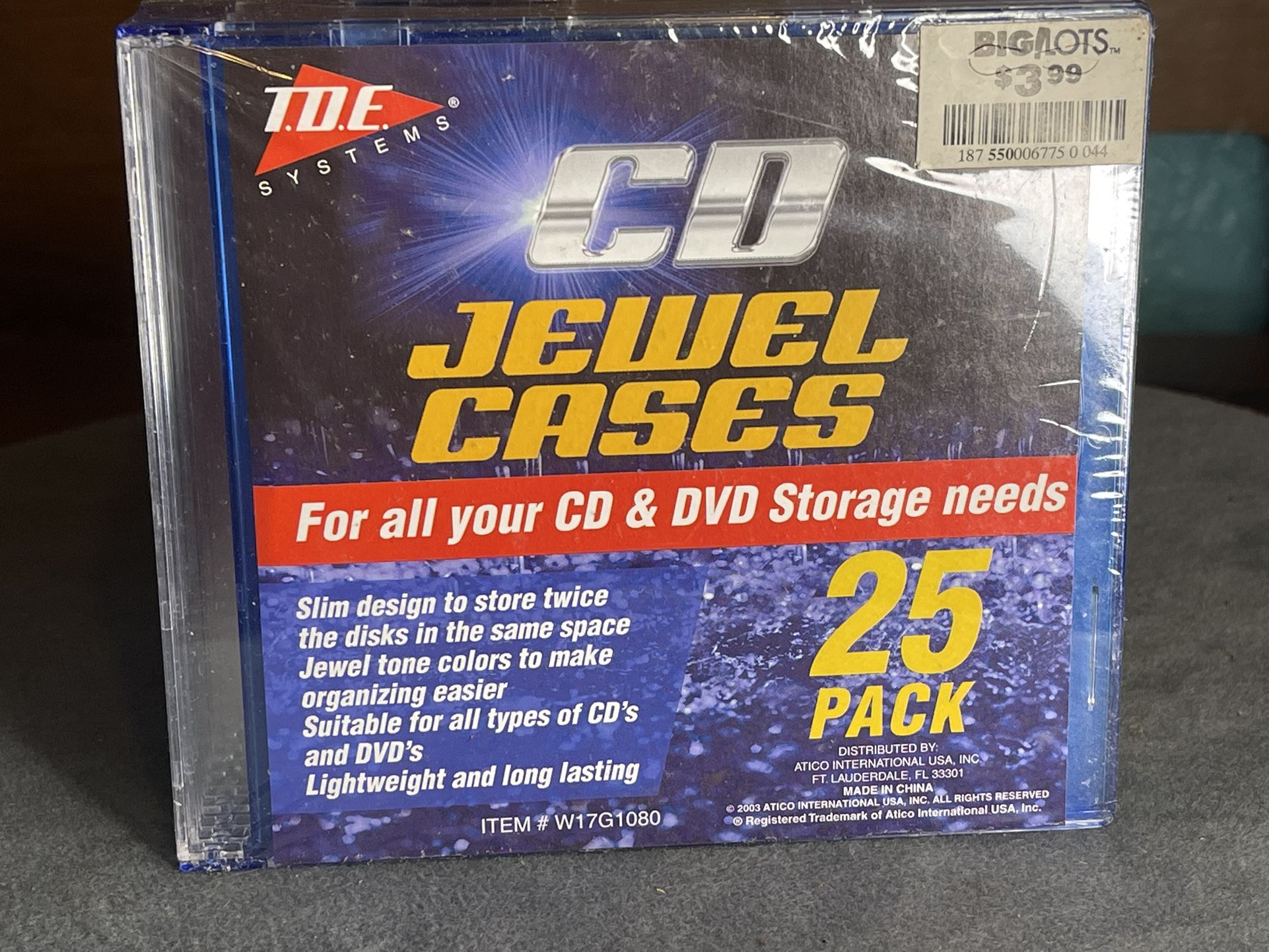 CD DVD jewel storage cases