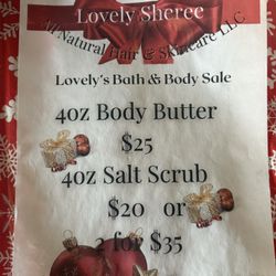 Body Butter And Body Scrub 