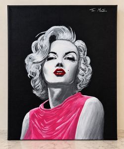 Original Hand-Painted Marilyn Monroe Canvas