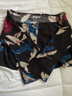 Tularosa Floral Crop Button Up Bell Sleeves
