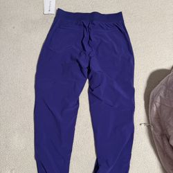 Womens Size 6 /p Athleta Brooklyn Lined Purple  Active Pants 