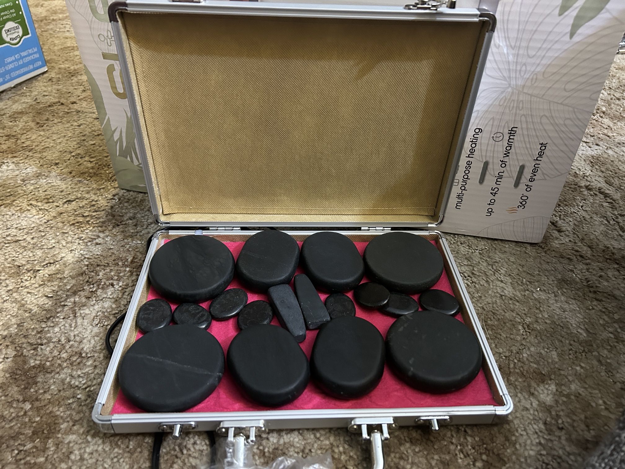 Spa Hot Stone Heating Box With stones 