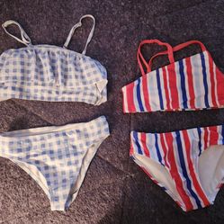 Girls 2 Piece Bathing Suit Both Size 8