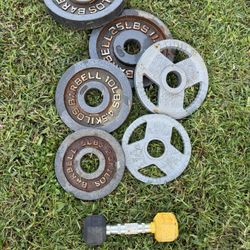 Barbells 25lb 10lb 5lb