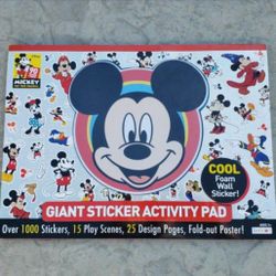 Rare Mickey Mouse Giant Stickerbook Disney NEW!


