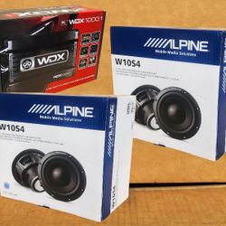 DB Drive WDX Series Mono Subwoofer Amplifier Alpine 10" Bass Speakers 1500 Watts BassLine Package 🚨 Payment Options Available 🚨 No Credit Needed 🚨 