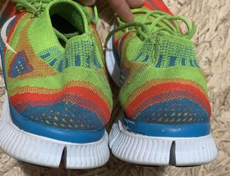 Encogimiento Corrupto Tóxico Nike Free 5.0 Flyknit Running Shoes Electric Green Rainbow 615805-316 Mens  9.5 for Sale in Stafford, VA - OfferUp