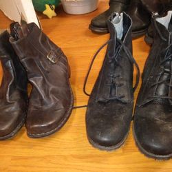 Dress boots...brown n black...size 9