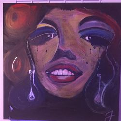 Marilyn painting on canvas