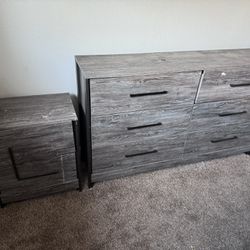 Dresser And Bed Frame Combo (STEAL)