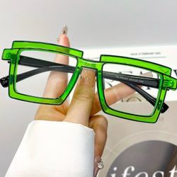 New! Unisex Anime Comic Green Fashion Only Glasses For Cosplay