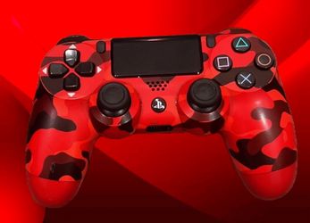 Sony PS4 Controller Red Camo