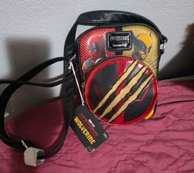 Loungefly Marvel Deadpool & Wolverine Crossbody Bag