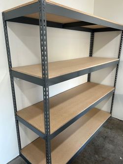 Garage Shelving 72 in W x 24 in D Boltless Supply Office 4 Tier Storage Racks Delivery Available