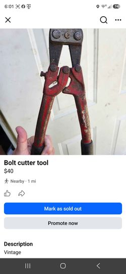 Bolt cutter tool