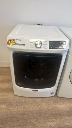 Maytag front load stackable washer with warranty