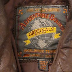 Vintage Adventure bound leather motorcycle jacket Korean 3XL (US XL)