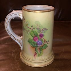Handpainted porcelain mug