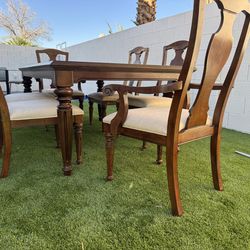 Legacy Classic Dining Table Set 6 Chairs Solid Wood