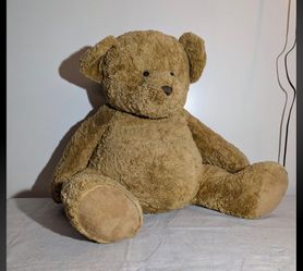 Extra big brown vintage teddy bear around 3 feet tall