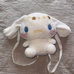 Cinnamon Roll Plush Backpack
