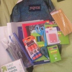 New  Jansport Wavefade Backpack For Girl School Bag Mochilla  Para La Escuela Crayons Notebook