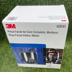 3M 6800 Full Facepiece Reusable Respirator Medium w/ Original Box Manuals