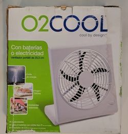 O2COOL 10" Camping Fan Works with batteries or power cord. $10 