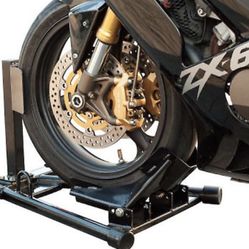 MOTORCYCLE BIKE TRACKSIDE ROLL ON WHEEL CHOCK