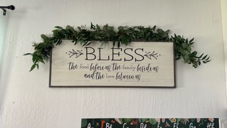 Faith based kitchen/dining room sign