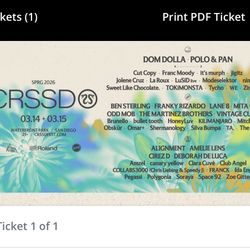 CRSSD 2-day Pass