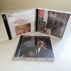 3 CD Set Handel Suites Water Music (1982), Johann Strauss, Jnr. Most Famous Waltzes (1988) & Bach Brandenburg Concertos 1, 2 & 3 (1994) Classical musi