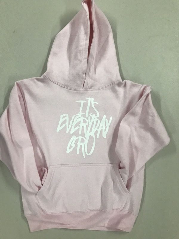 It's everyday bro jake Paul baby pink kids hoodie