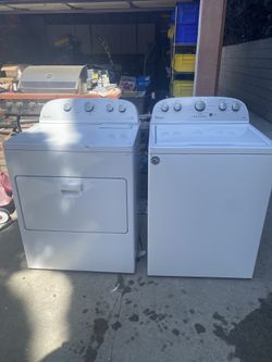 Set Whirlpool Washer And Gas Dryer White