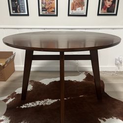 Round Wood Dining Table