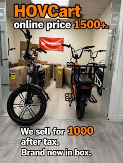 HOVCart family ebike wholesale price to public in Diamond bar