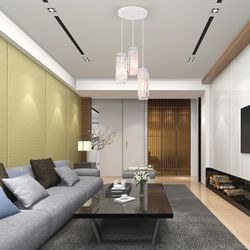 Pendant Lighting Fixture for Kitchen and Dining Room, 3-Light Hanging Light, E26 Medium Base, Metal Construction with Crystal Cage, Bulb not Included,