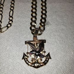 14 K - GOLD CROSS/ANCHOR BUYING 