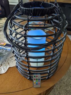 Battery Powered Remote Controlled Hanging Or Tabletop Led Light
