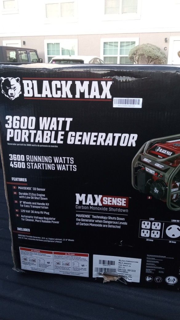3600W Portable Generator 