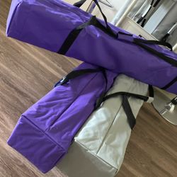 Brilliant Executive Vendor Concession Easy Pop-Up 10 X 10 Tent 100 Each New Royalty, Purple Or Light Gray (white)