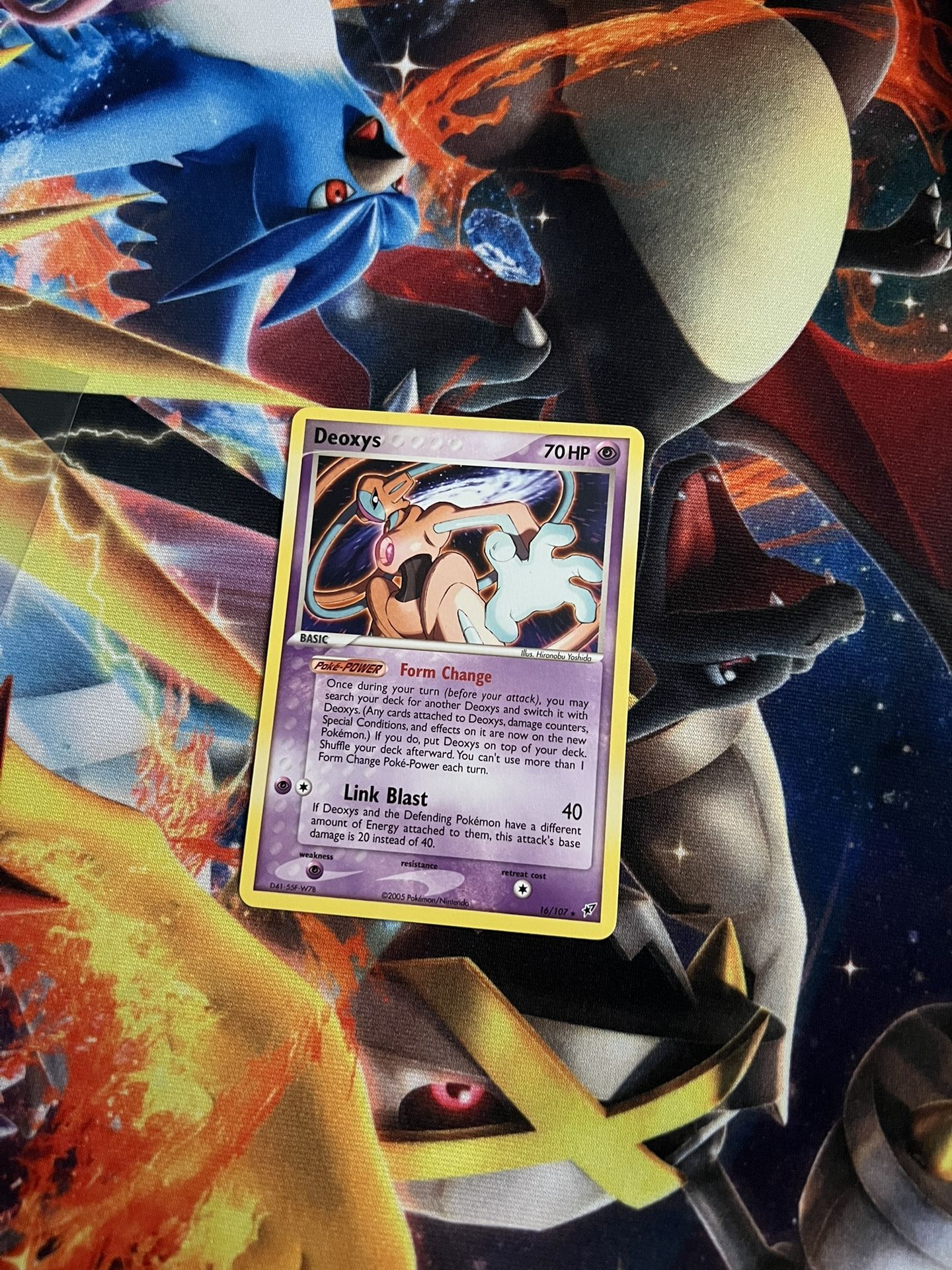 Pokémon Deoxys card 2005 Ex Deoxys 16/107
