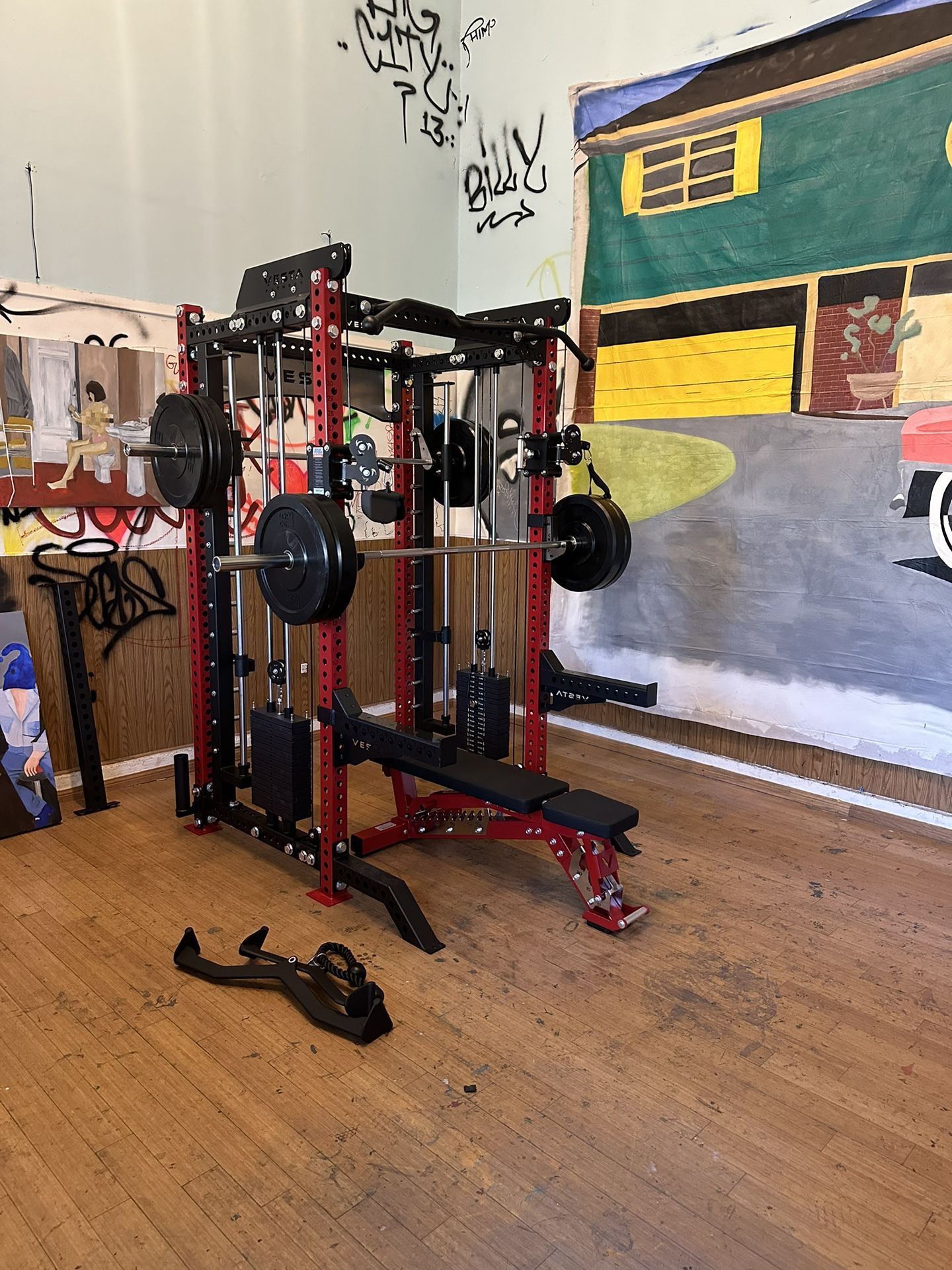 Vesta Fitness PRO SERIES Ultimate Half Rack Functional Trainer w