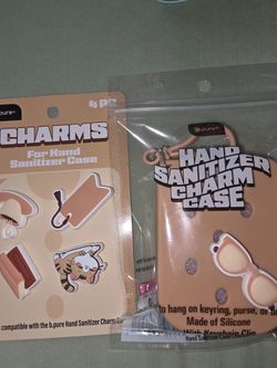 b.pure Hand Sanitizer Charm Case with Charms Set
