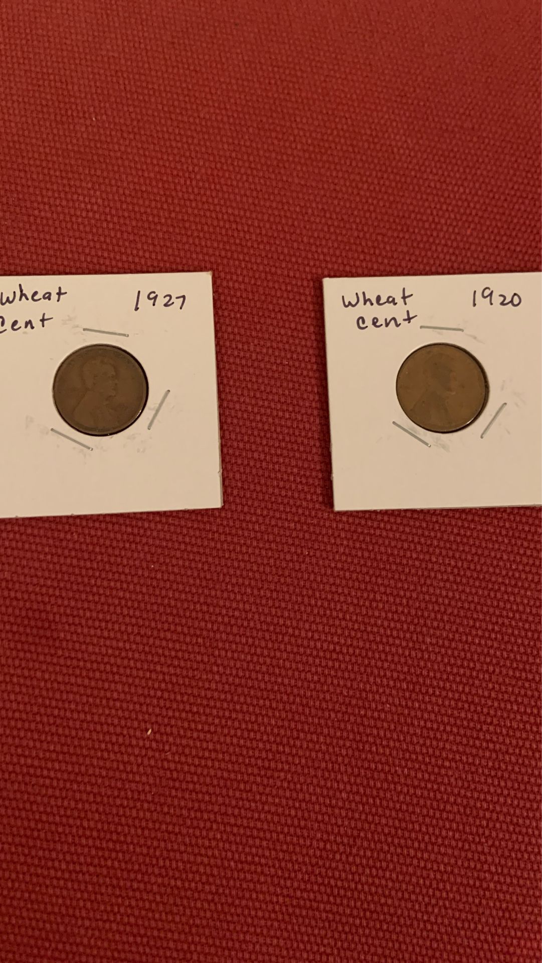 1927 and 1920 wheat cent bundle