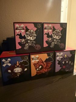 McDonalds Hello Kitty x Godzilla Box Figures
