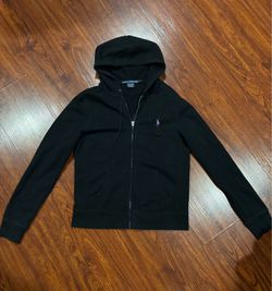 Black & Purple Polo Ralph Lauren Hoodie with zipper